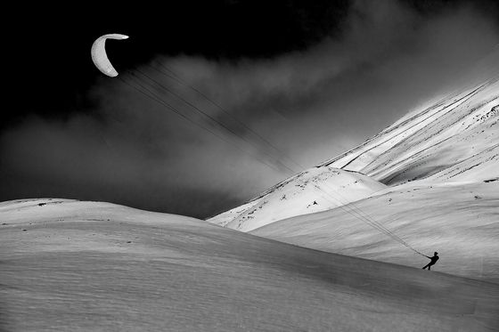 Snowkite — Claude Linstrument, France
